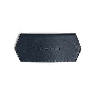 Fox and Leo glasses case - Navy