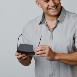 Fox and Leo glasses case - Navy