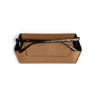 Fox and Leo glasses case - Tan