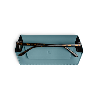 Fox and Leo glasses case - Teal