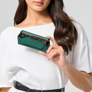Fox and Leo glasses case - Forest