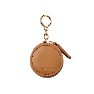 Eye Catcher charm with microfibre cleaning cloth - Tan