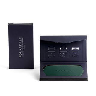 Fox and Leo glasses case - Forest