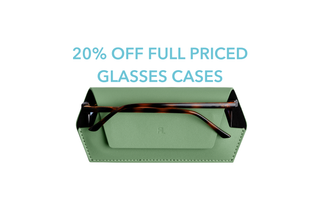 Slimline Glasses Case, front view, Fox and Leo