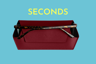 Seconds Glasses Case - Burgundy