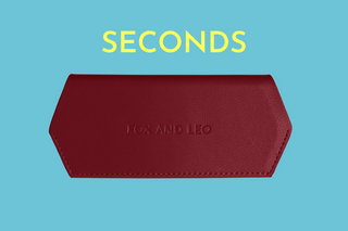 Seconds Glasses Case - Burgundy