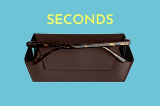 Seconds Glasses case - Chocolate