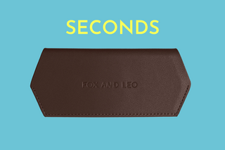 Seconds Glasses case - Chocolate