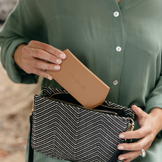 Slimline Glasses Case - Tan