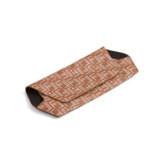 Fox and Leo glasses case - Vegan F&L Print Tan