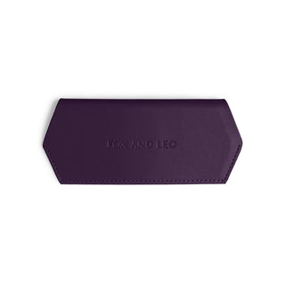 Slimline glasses case - Mulberry