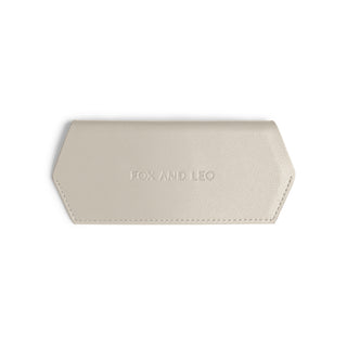 Slimline glasses case - Stone Plain