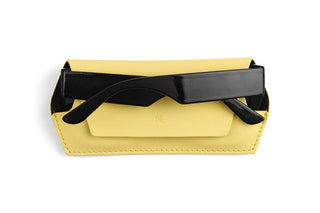 Fox and Leo glasses case - Yellow