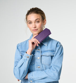 Slimline glasses case - Mulberry